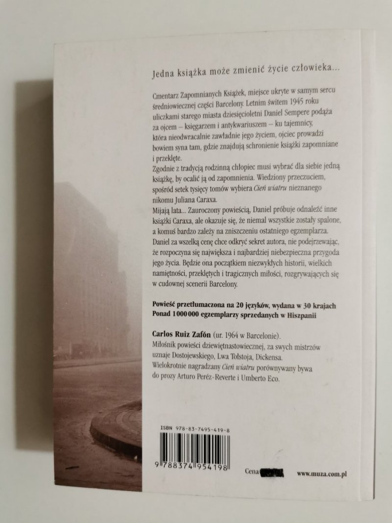 CIEŃ WIATRU - Carlos Ruiz Zafón 2008