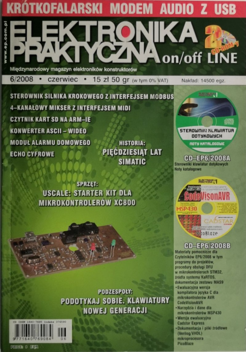 ELEKTRONIKA PRAKTYCZNA 6/2008 2xCD-ROM