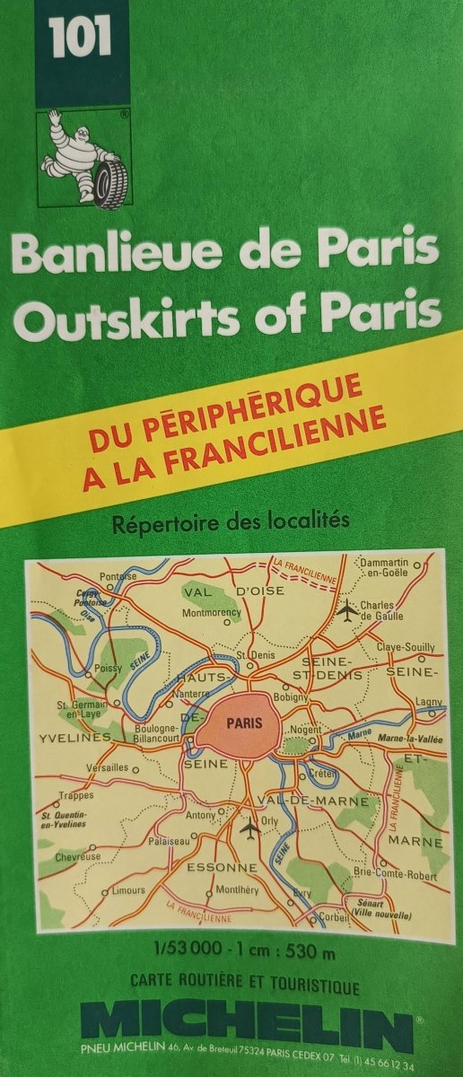 BANLIEUE DE PARIS 1:53 000 101