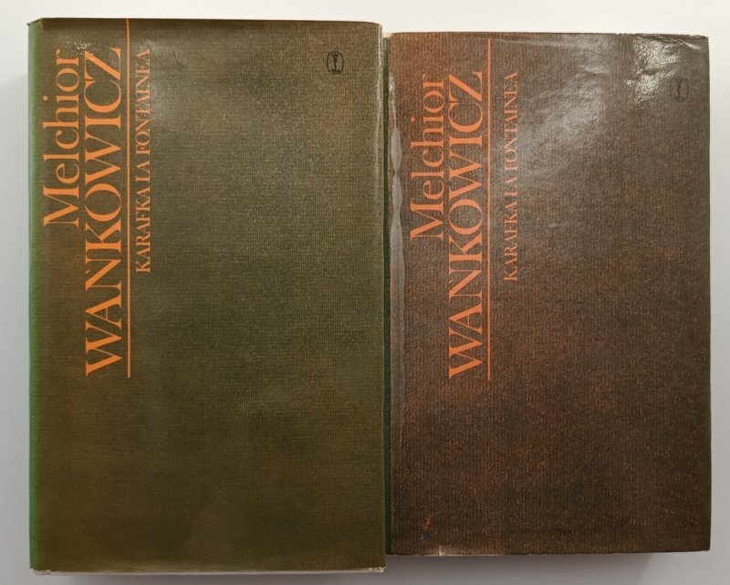 KARAFKA LA FONTAINEA. TOM 1-2 - Melchior Wańkowicz