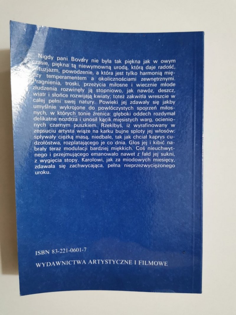 PANI BOVARY - Gustaw Flaubert 1992