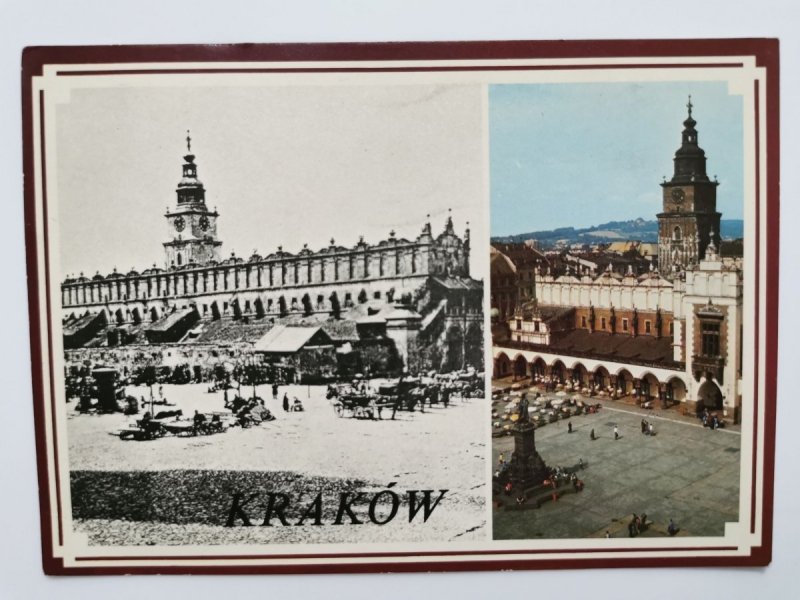 KRAKÓW. RYNEK GŁÓWNY. DWA UJĘCIA FOT. JABŁOŃSKA