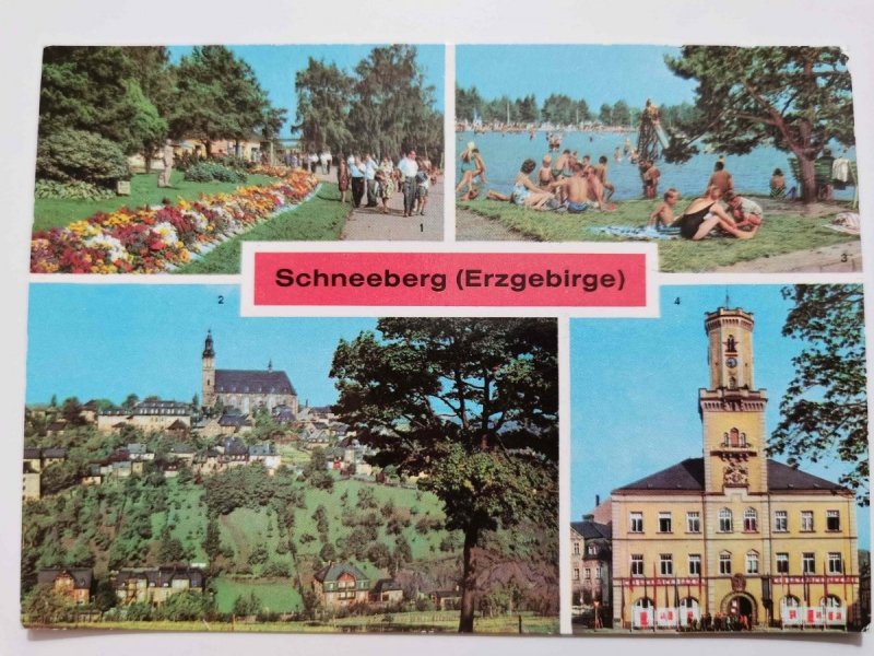 DDR. SCHNEEBERG (ERZGEBIRGE). CZTERY UJĘCIA