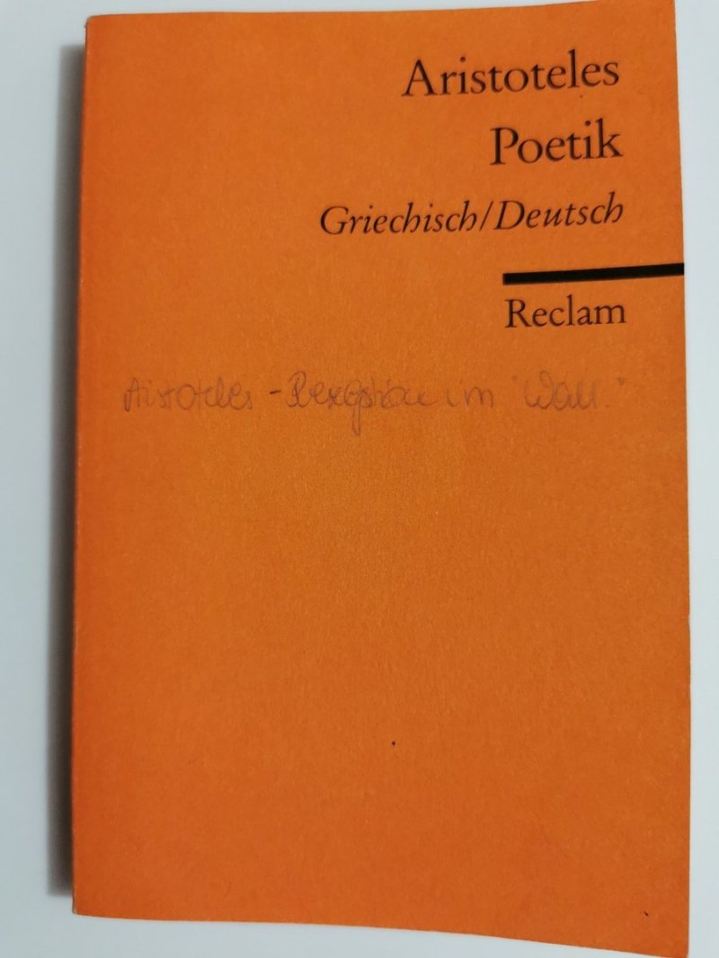 POETIK. ARISTOTELES 1982