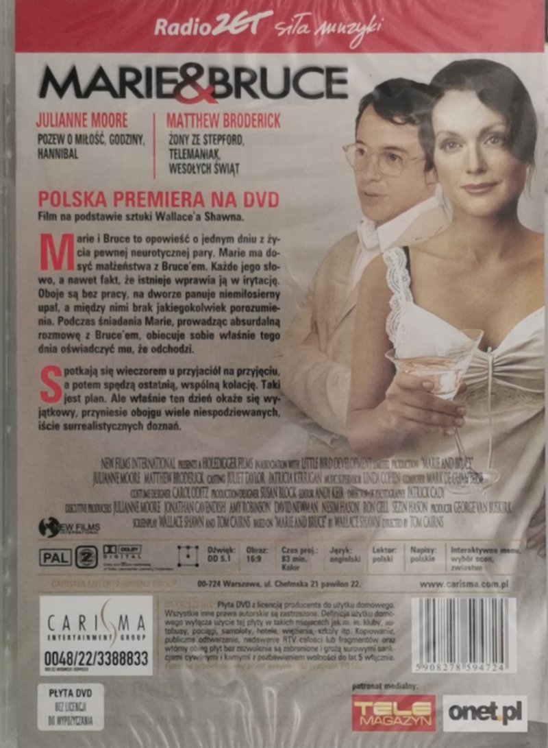 DVD. MARIE & BRUCE