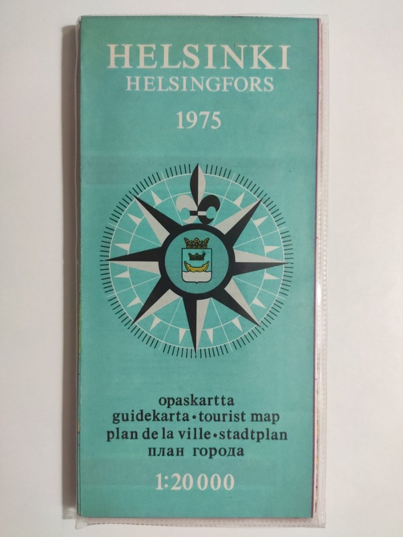 HELSINKI MAPA + INFORMATOR 1975