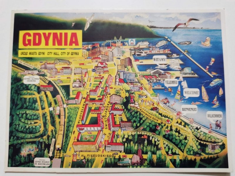 GDYNIA. URZĄD MIASTA GDYNI CITY HALL. GRAFIKA