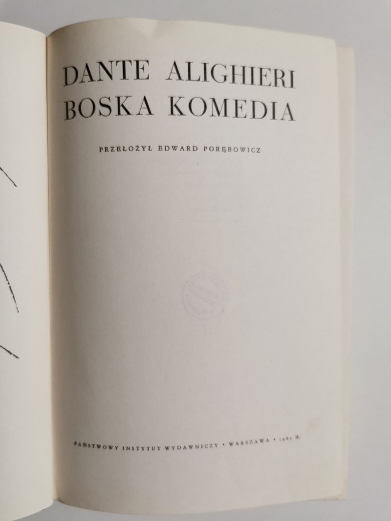 BOSKA KOMEDIA - Dante Alighieri 