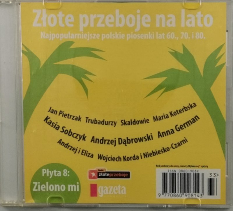 CD. ZŁOTE PRZEBOJE NAJPOPULARNIEJSZE PIOSENKI LAT 60., 70., 80.