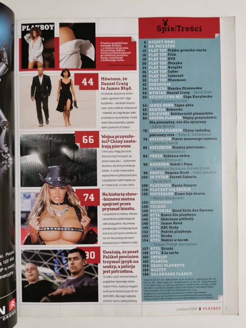 PLAYBOY NR 11 (191) LISTOPAD 2008 MONIKA MOROZOWSKA