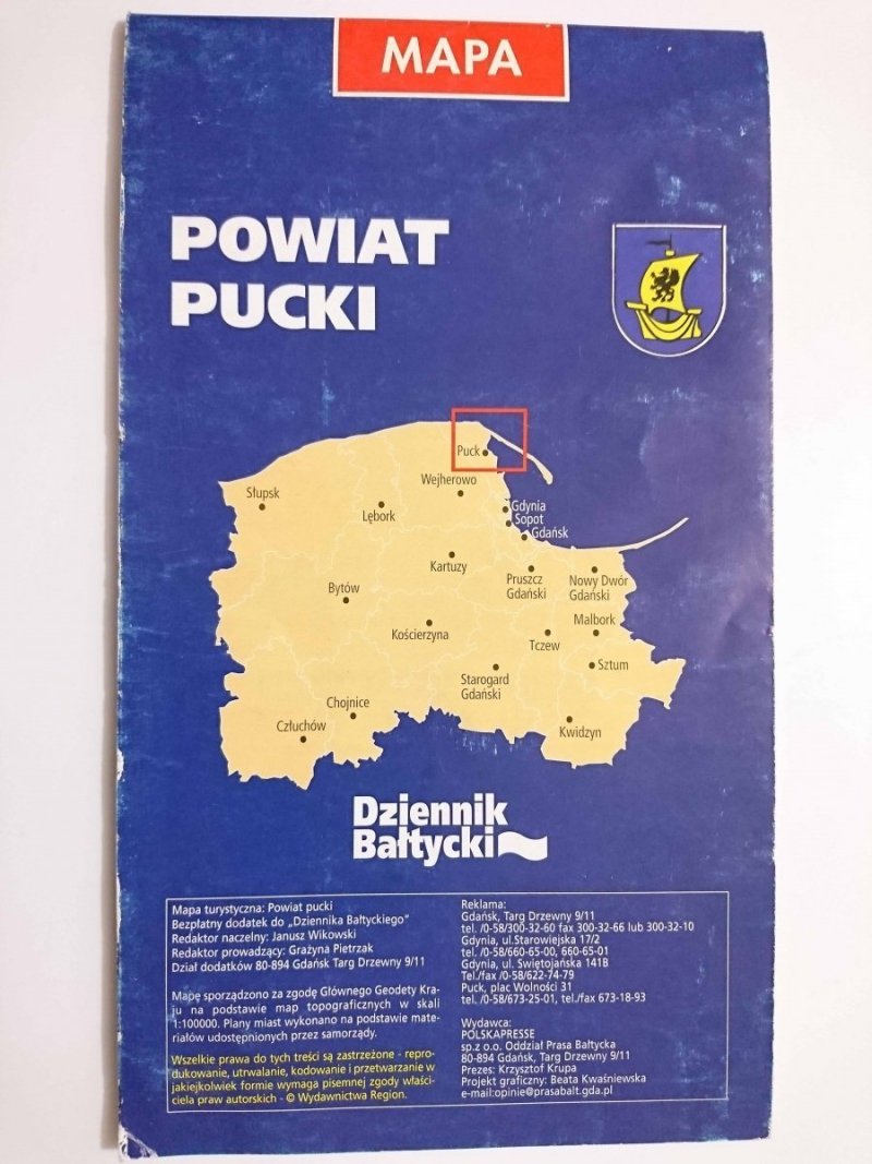 MAPA. POWIAT PUCKI 