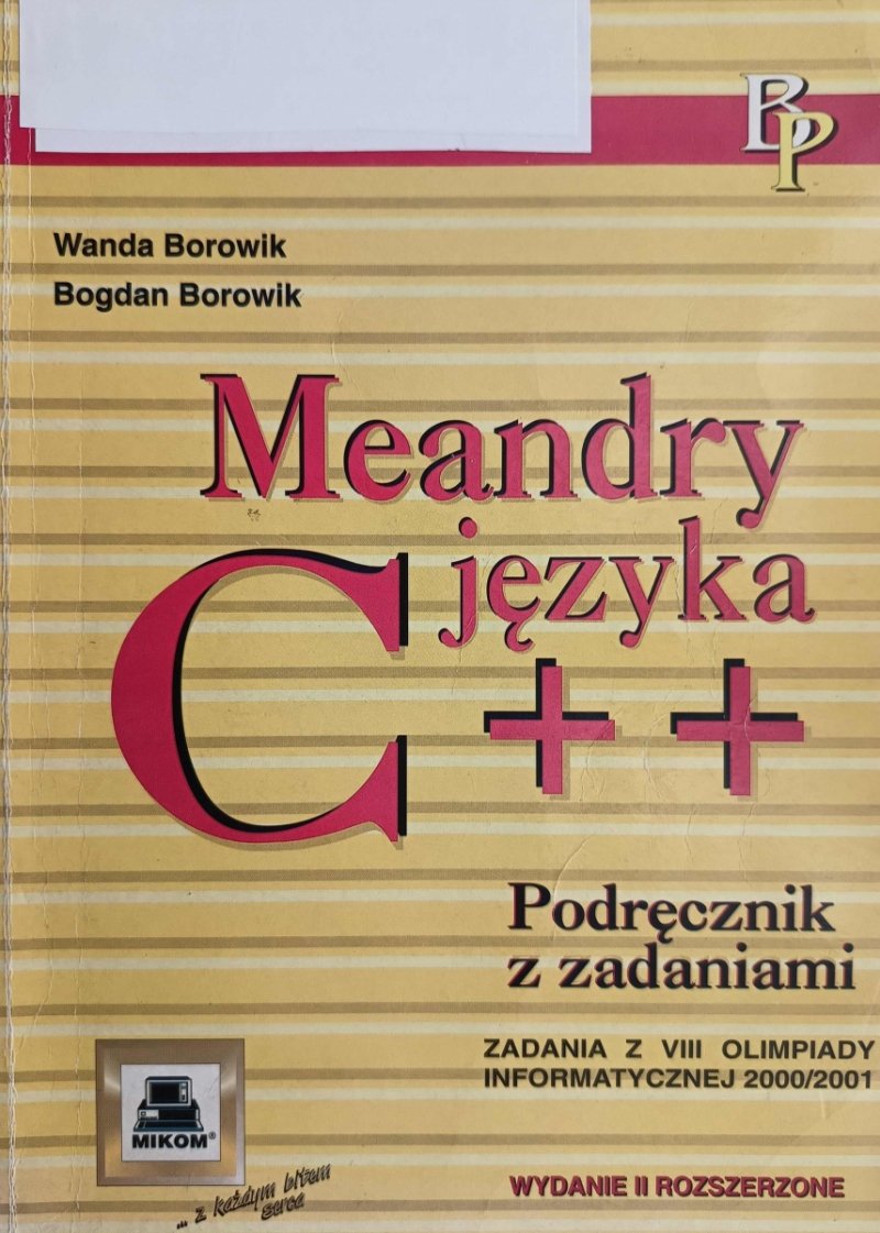 MEANDRY JĘZYKA C++ - Wanda Borowik