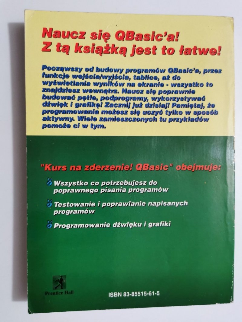QBASIC KURS NA ZDERZENIE! - Greg Perry 1993