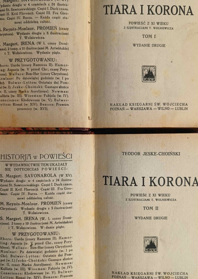 TIARA I KORONA TOM 1 I 2 - Teodor Jeske-Choiński