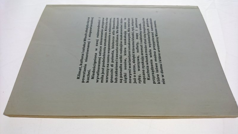 KUCHNIA WŁOSKA - Marianne Piepenstock 1991