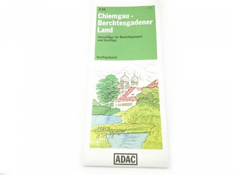 CHEIMGAU - BERCHTESGADENER LAND, MAPA Z PRZEWODNIKIEM