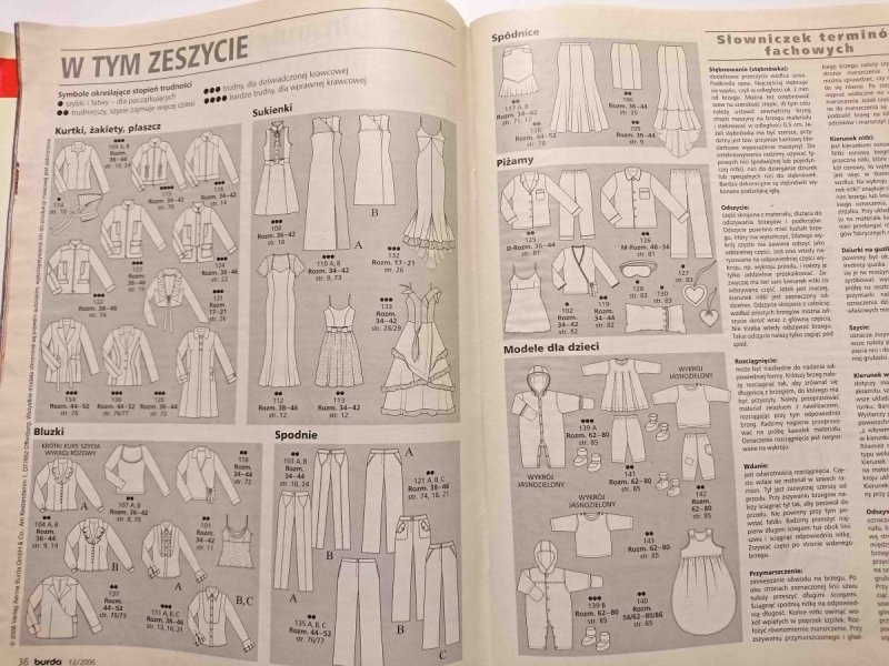 BURDA NR 12/2006 KREACJE PEŁNE BLASKU
