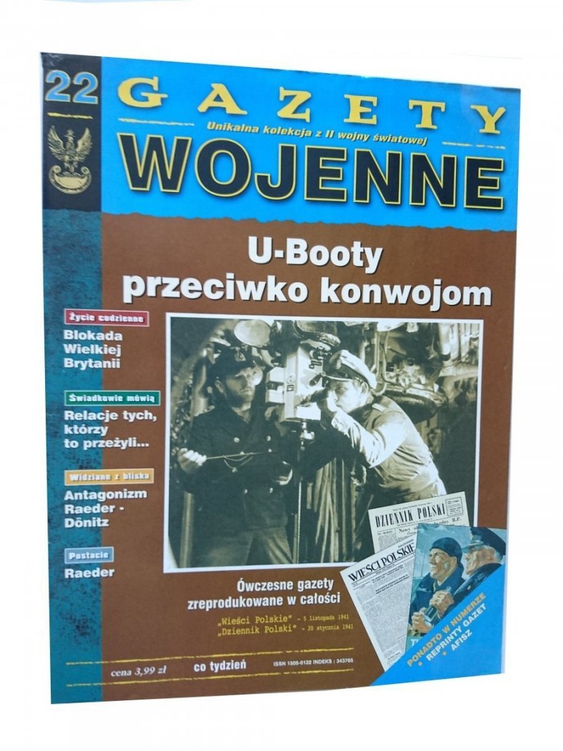 GAZETY WOJENNE 22 U-BOOTY PRZECIWKO KONWOJOM
