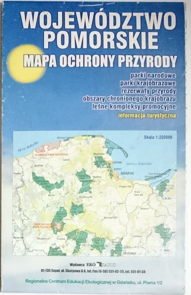 WOJEWÓDZTWO POMORSKIE. MAPA OCHRONY PRZYRODY