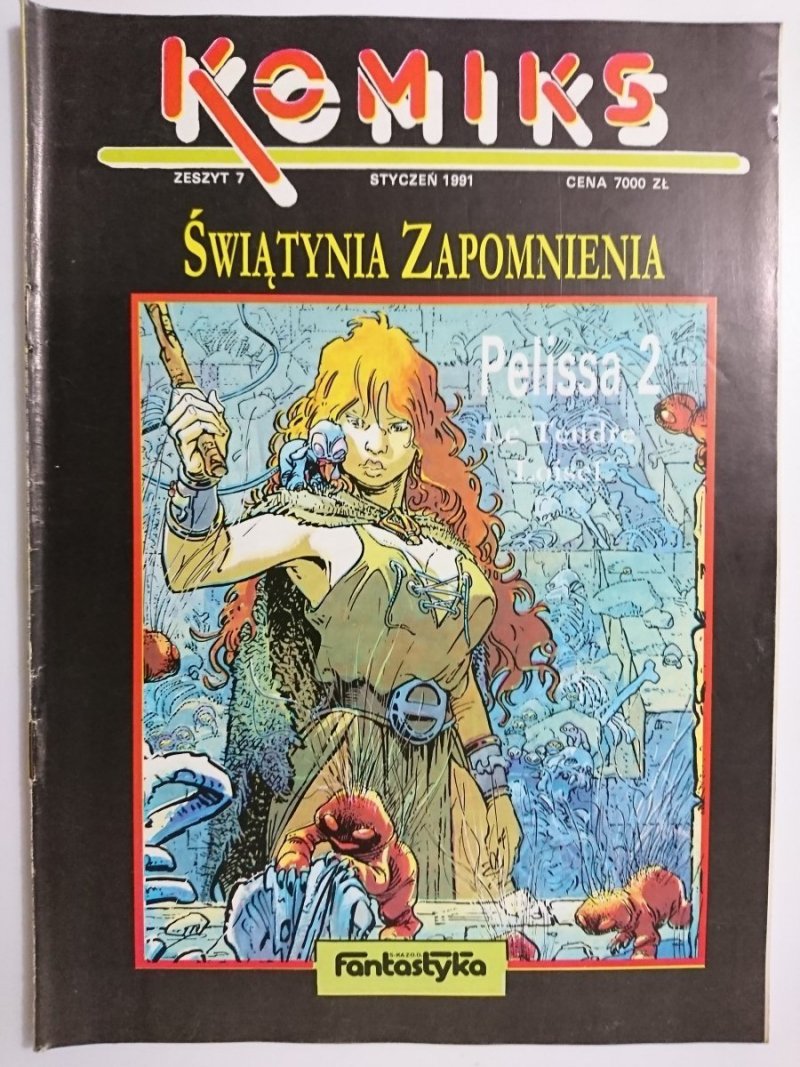 KOMIKS ZESZYT 7 STYCZEŃ 1991 ŚWIĄTYNIA ZAPOMNIENIA