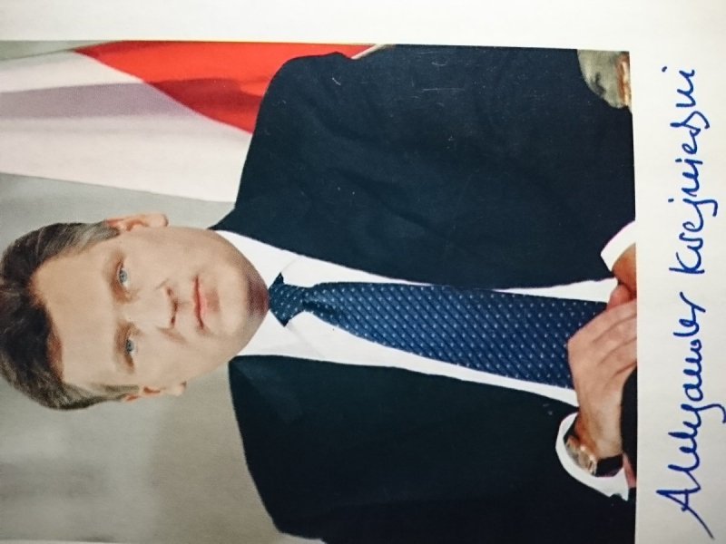 ALEKSANDER KWAŚNIEWSKI. KARTKA POCZTOWA