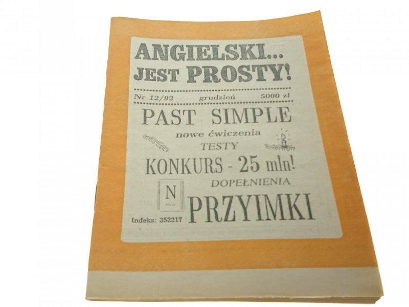ANGIELSKI... JEST PROSTY! NR 12/92 GRUDZIEŃ