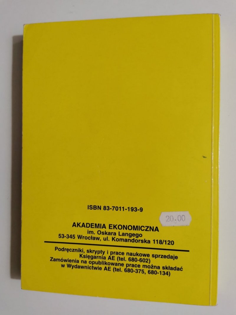 STATYSTYKA. ELEMENTY TEORII I ZADANIA - Stanisława Ostasiewicz 1995