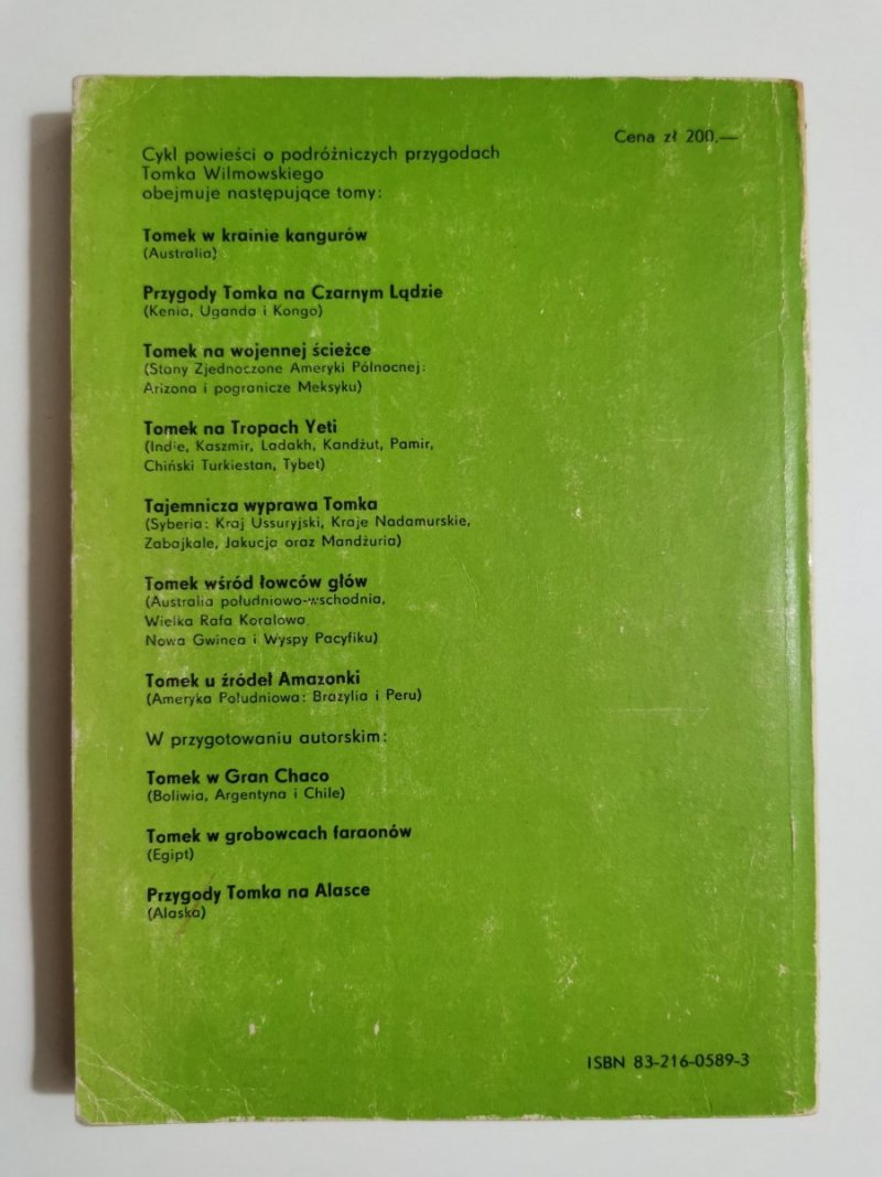 TOMEK WŚRÓD ŁOWCÓW GŁÓW - Alfred Szklarski 1985