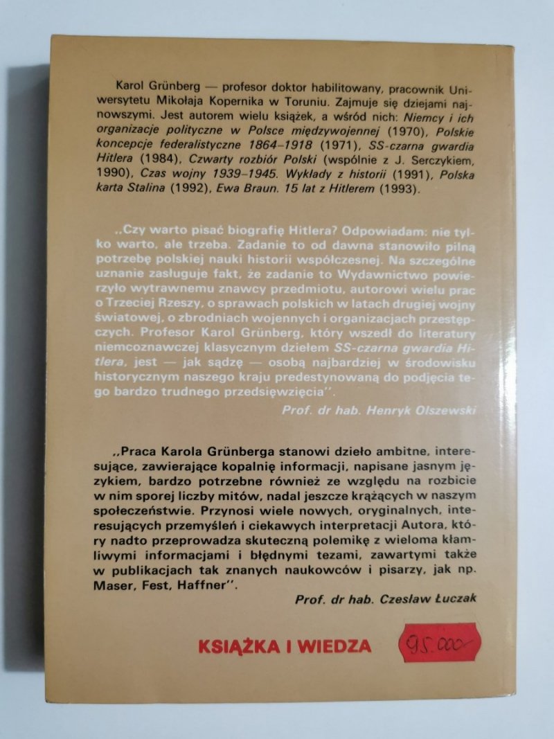 ADOLF HITLER BIOGRAFIA - KAROL GRUNBERG 1994