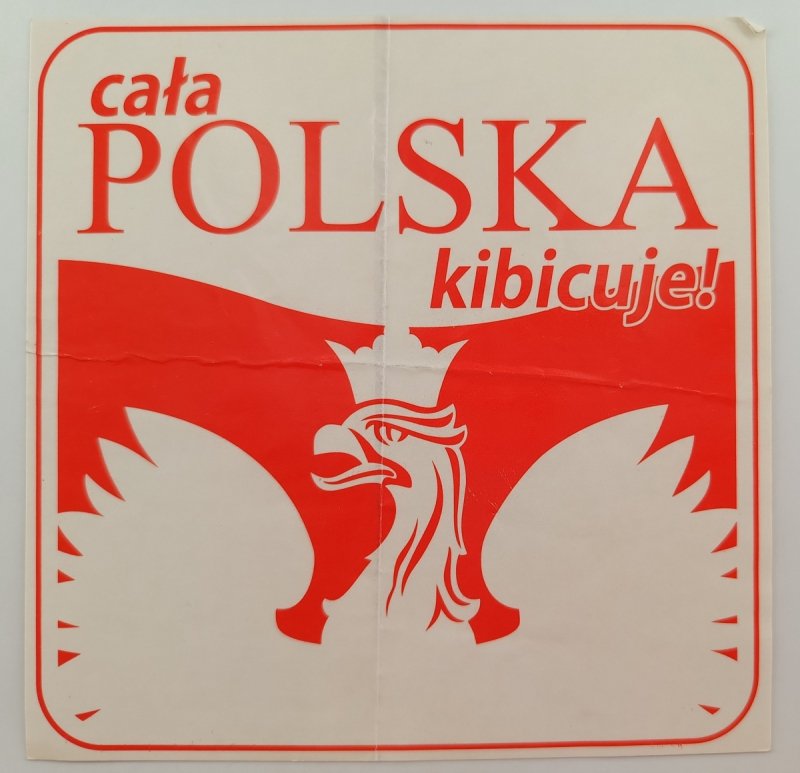 NAKLEJKA CAŁA POLSKA KIBICUJE