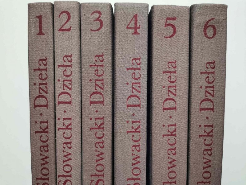 DZIEŁA WYBRANE TOMY OD 1 DO 6 - Juliusz Słowacki 1989