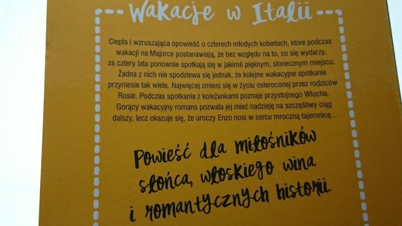 ŻYCIE JEST PIĘKNE TOM 1 WAKACJE W ITALII