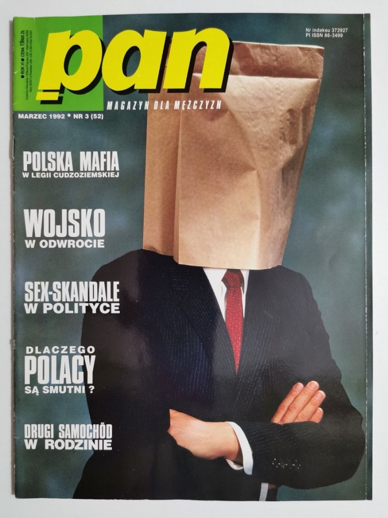 PAN MAGAZYN PORADNICZO-HOBBYSTYCZNY MARZEC 1992 NR 3 (52) 