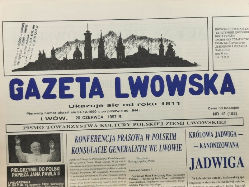 GAZETA LWOWSKA NR 12 (152) 1997