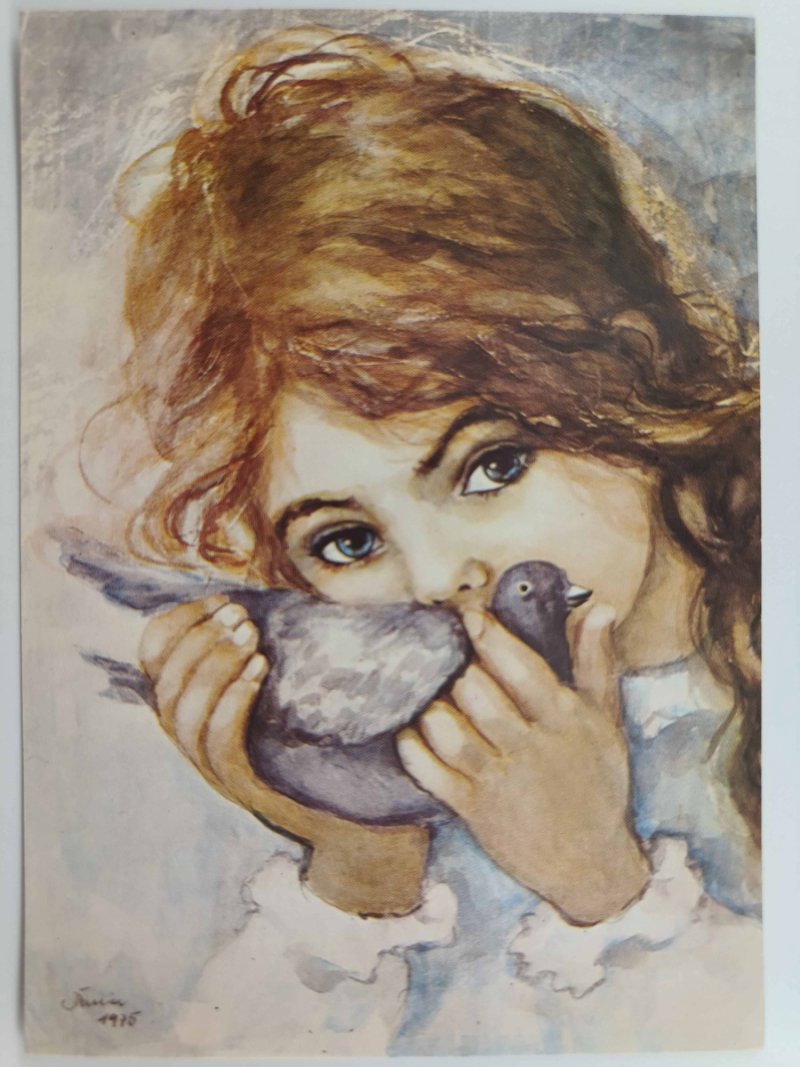 DZIEWCZYNKA Z GOŁĘBIEM D. MUSZYŃSKA-ZAMORSKA