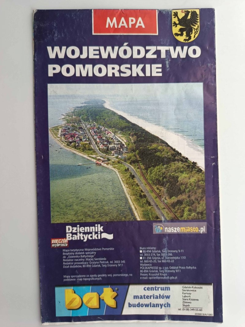 MAPA WOJEWÓDZTWO POMORSKIE
