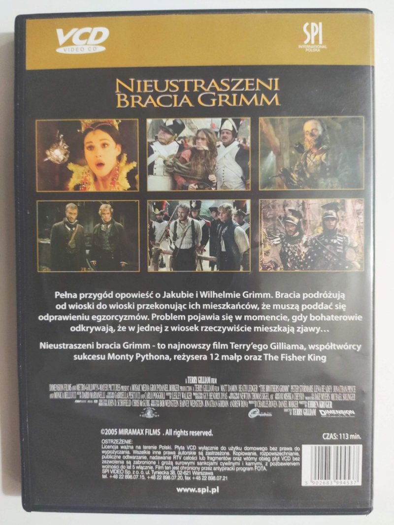 DVD. NIEUSTRASZENI BRACIA GIMM