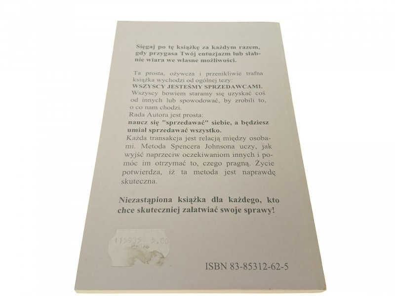 JEDNOMINUTOWY SPRZEDAWCA - Spencer Johnson 1994