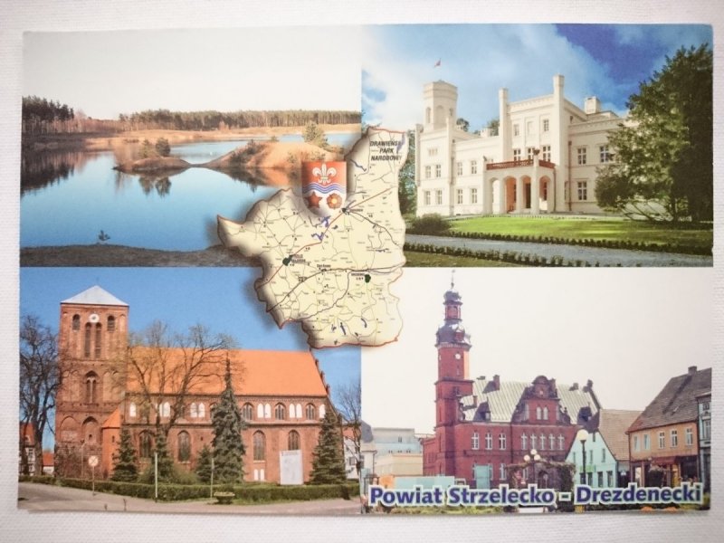 POWIAT STRZELECKO-DREZDENECKI. JEZIORO ŻWIRKA W PRZYSIECE, PAŁAC W MIERZĘCINIE