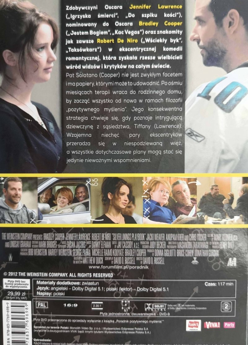 DVD. PORADNIK POZYTYWNEGO MYŚLENIA - David O. Russell