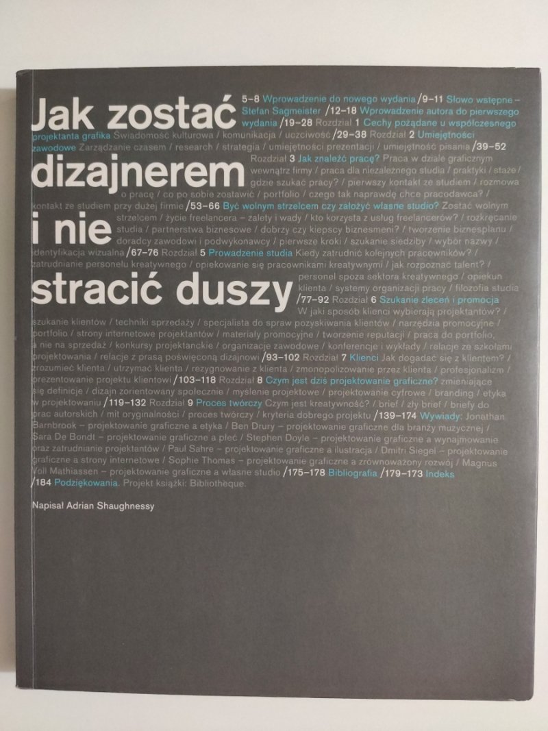 JAK ZOSTAĆ DIZAJNEREM I NIE STRACIĆ DUSZY - Adrian Shaughnessy