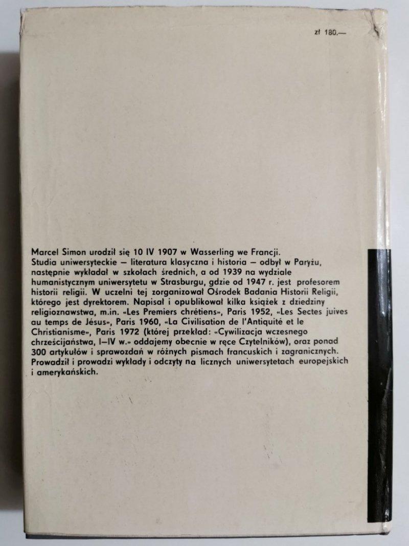 CYWILIZACJA WCZESNEGO CHRZEŚCIJAŃSTWA - Marcel Simon 