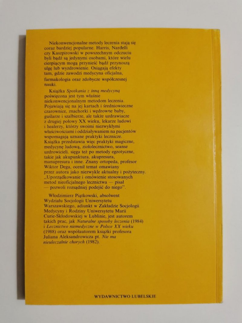 SPOTKANIA Z INNĄ MEDYCYNĄ - Włodzimierz Piątkowski 1990
