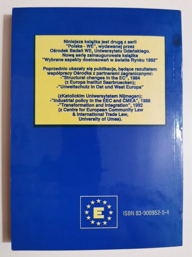 POLSKA-WE MOŻLIWOŚCI INWESTOWANIA NA OBSZARZE WSPÓLNOTY 1993