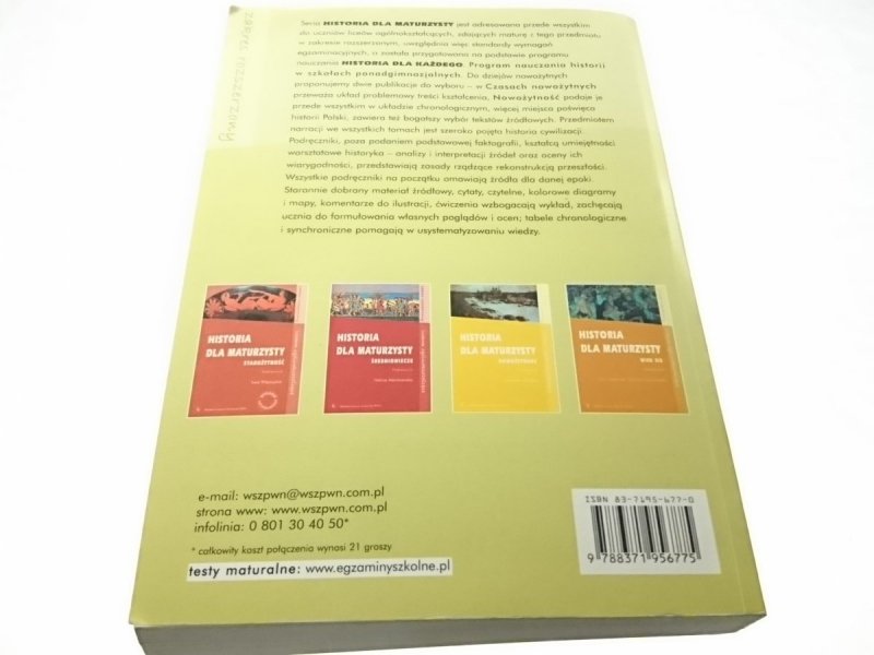 HISTORIA DLA MATURZYSTY WIEK XX PODRĘCZNIK 2005