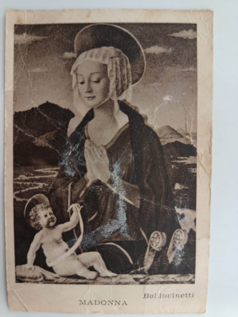 MADONNA BALDOVINETTI CZARNO-BIAŁE