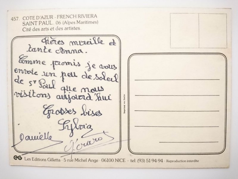 CÓTE D'AZUR – FRENCH RIVIERA. SAINT PAUL