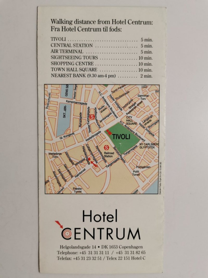 HOTEL CENTRUM. COPENHAGEN 