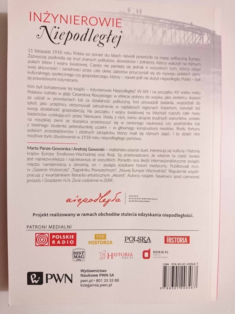 INŻYNIEROWIE NIEPODLEGŁEJ - Marta Panas-Goworska 2018