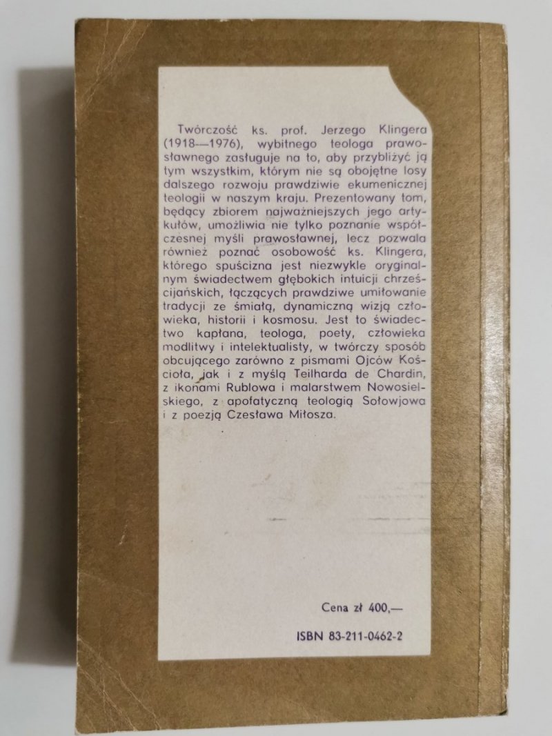 O ISTOCIE PRAWOSŁAWIA - Jerzy Klinger 1983
